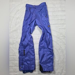 Descente Ski Snowboard Snow Pants Mens 34 Blue Purple Waterproof Insulated
